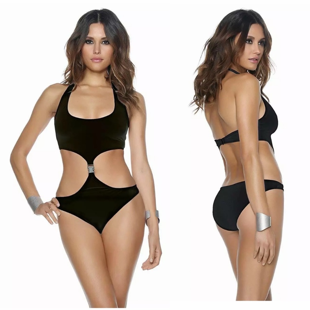 Blvd Swimming suit by Forplay Malibu Halter Monokini